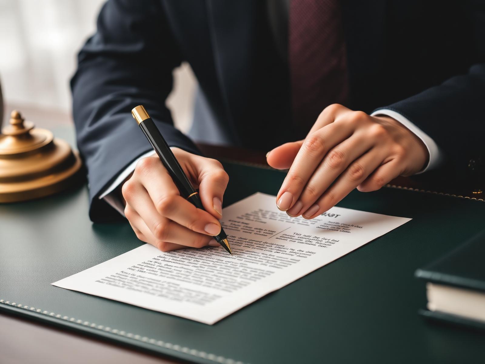 Consultation agreement being signed